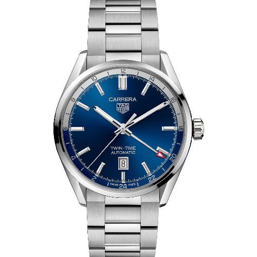 TAG Heuer Carrera Twin Time Stainles Steel Bracelet