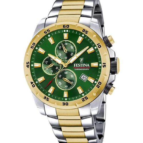 Festina Two Tone Chronograph Stainless Steel Bracelet