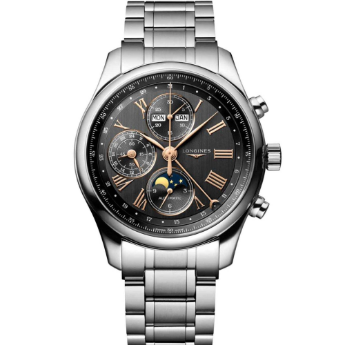 The Longines Master Collection Automatic Chronograph Silver Stainless Steel Bracelet