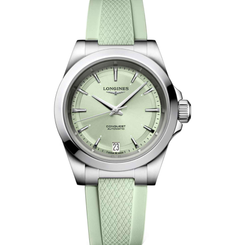 Longines Conquest Automatic Green Rubber Strap