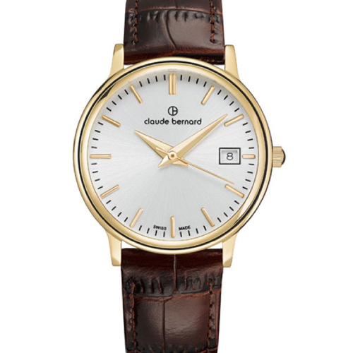 Claude Bernard Classic Brown Leather Strap