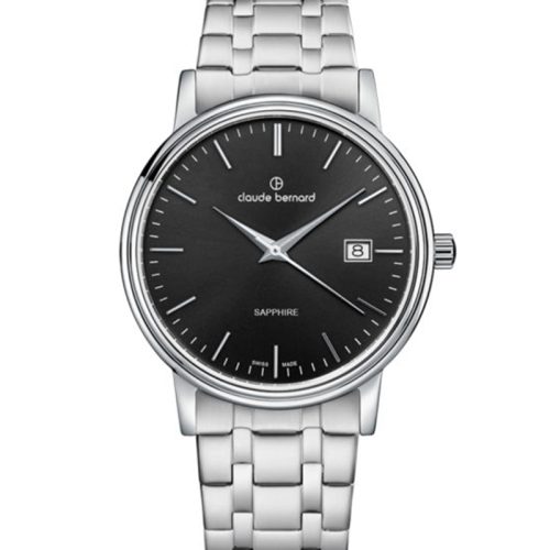 Claude Bernard Classic Date Stainless Steel Bracelet