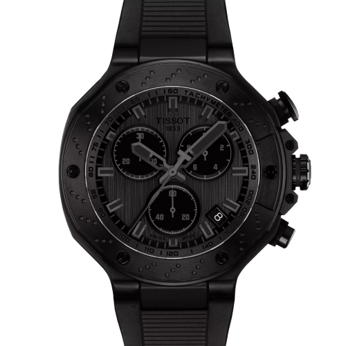 TISSOT T-Sport T-Race Chronograph Black Silicone Strap