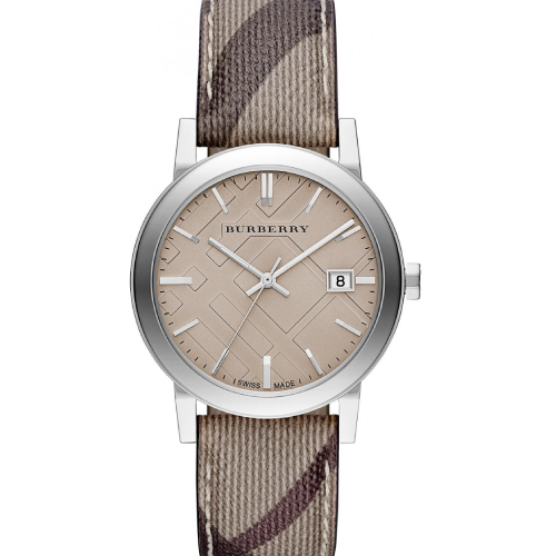 BURBERRY The City Brown Leather Strap