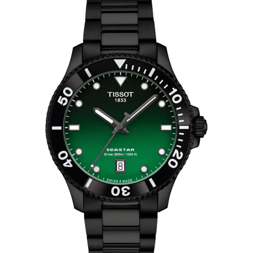 TISSOT Seastar 1000 Black Stainless Steel Bracelet