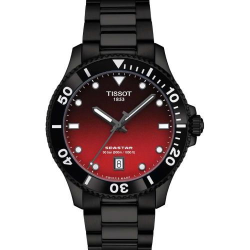 TISSOT Seastar 1000 Black Stainless Steel Bracelet