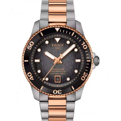 TISSOT Seastar 1000 Automatic Two Tone Stainless Steel Bracelet