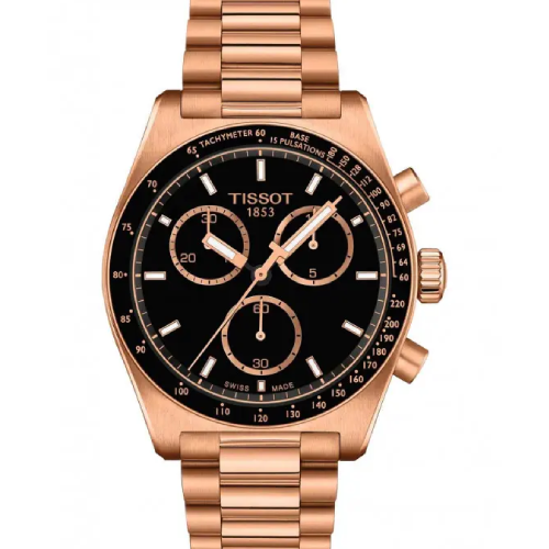 TISSOT T-Sport PR516 Chronograph Rose Gold Stainless Steel Bracelet