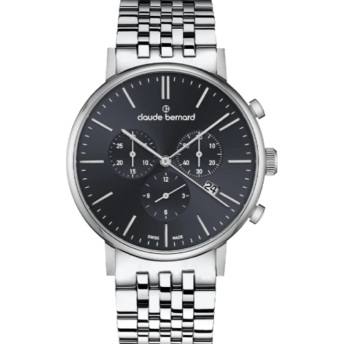 Claude Bernard Slim Line Chronograph Stainless Steel Bracelet