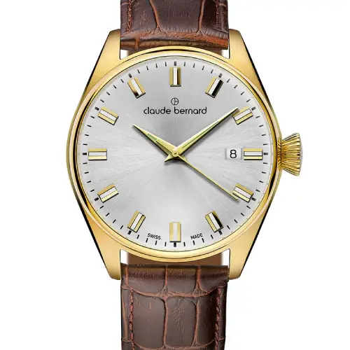 Claude Bernard Proud Heritage Brown Leather Strap