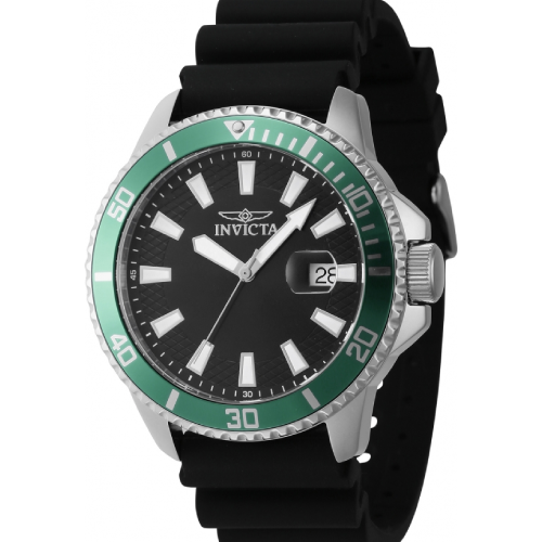 Invicta Pro Diver Black Rubber Strap