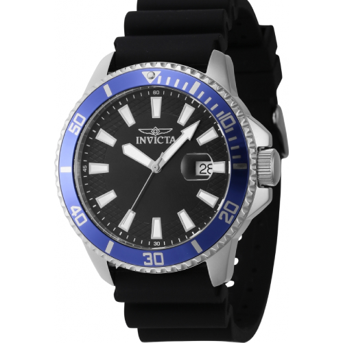 Invicta Pro Diver Black Rubber Strap