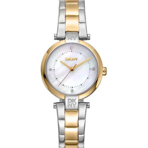 DKNY Essential Mini Crystals Two Tone Stainless Steel Bracelet
