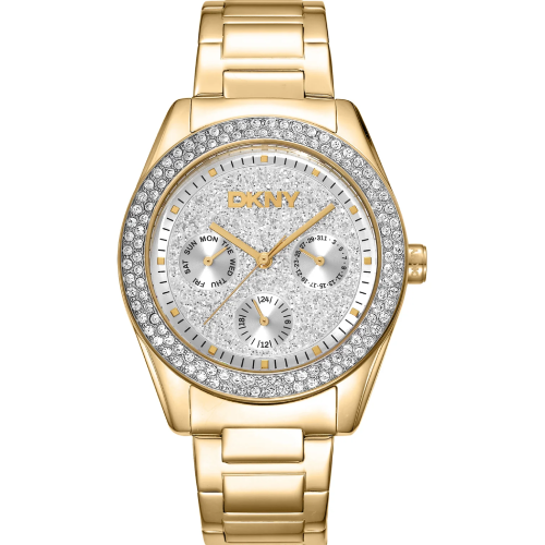 DKNY Chambers Multi Glitz Gold Stainless Steel Bracelet