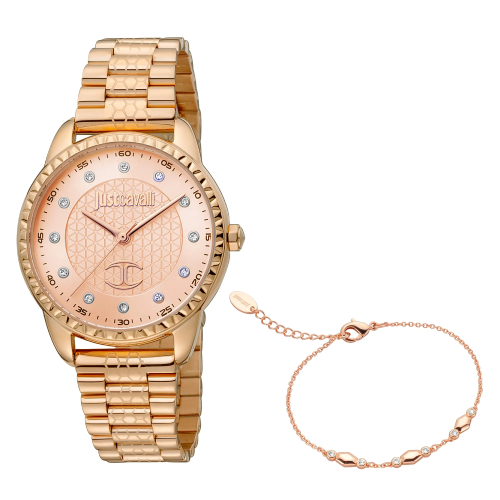 Just Cavalli Regali Rose Gold Stainless Steel Bracelet