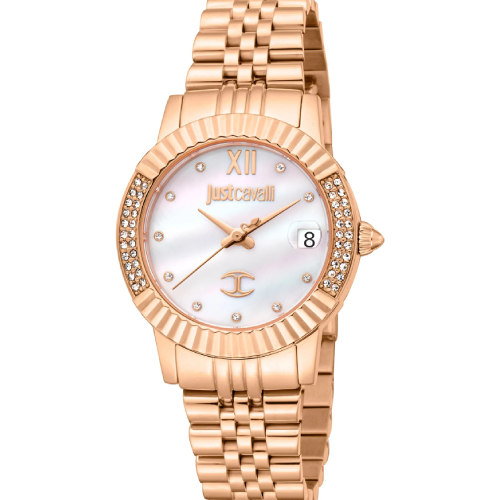 Just Cavalli Glam Rose Gold Stainless Steel Bracelet