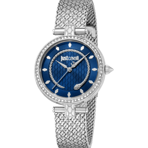 Just Cavalli Obsessive Snake Silver Stainless Steel Bracelet