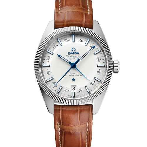 Omega Constellation Globemaster 41 mm, Steel on Leather Strap