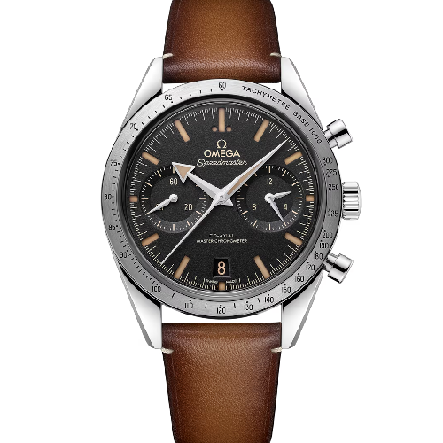 Omega Speedmaster '57 40.5 mm, Steel on Leather Strap