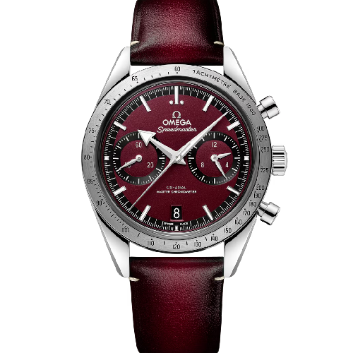Omega Speedmaster '57 40.5 mm, Steel on Leather Strap