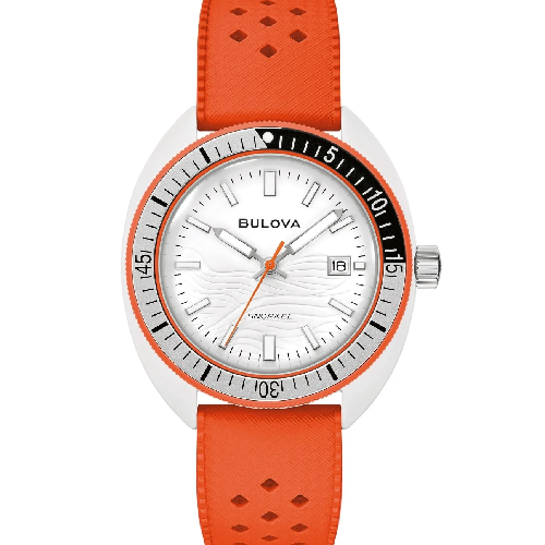 BULOVA Snorkel Clownfish Orange Rubber Strap