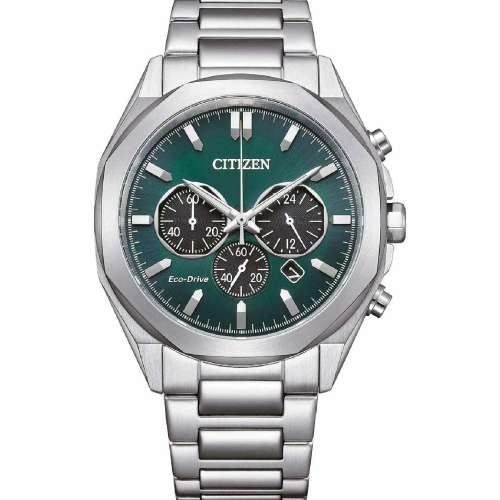 Citizen Eco-Drive Chronograph Silver Stainless Steel Bracelet