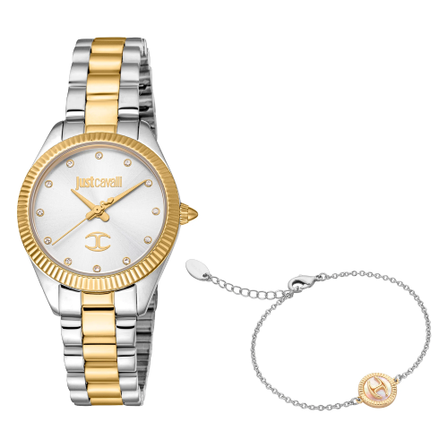 Just Cavalli Pacentro Rose Two Tone Stainless Steel Bracelet