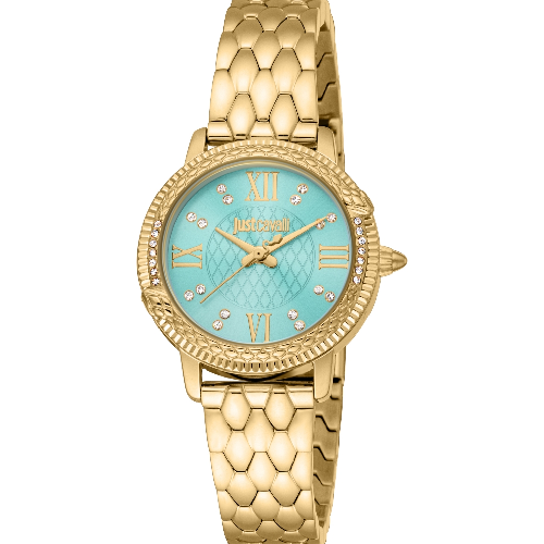 Just Cavalli Viperized Gold Stainless Steel Bracelet