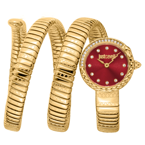 Just Cavalli Enchanting Snake Gold Stainless Steel Bracelet