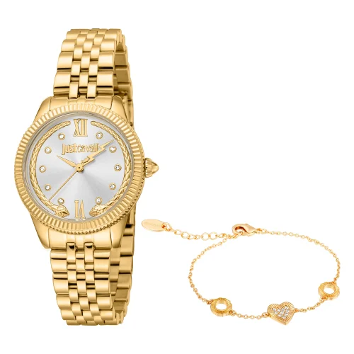 Just Cavalli Lovestruck Valentines Gold Stainless Steel Bracelet