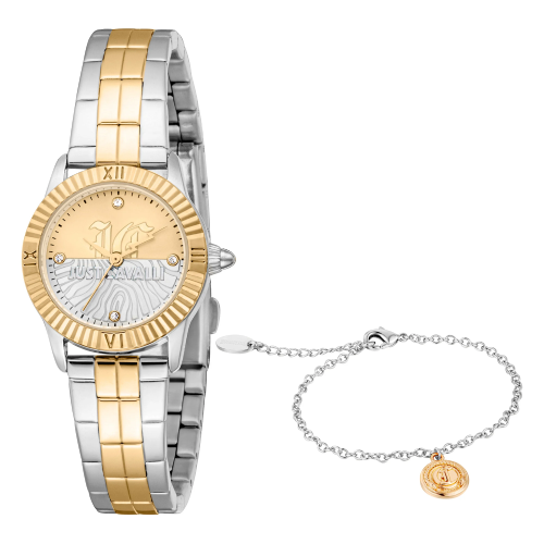Just Cavalli Mini Raffinata Two Tone Stainless Steel Bracelet