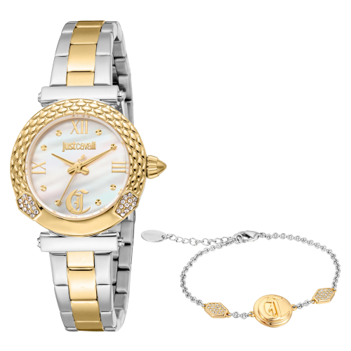 Just Cavalli Curiosa Two Tone Stainless Steel Bracelet