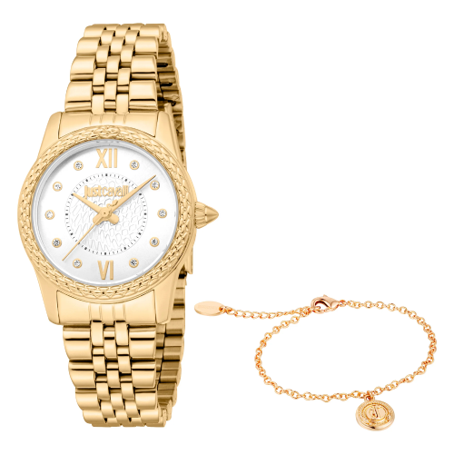 Just Cavalli Sublime Animalier Gold Stainless Steel Bracelet