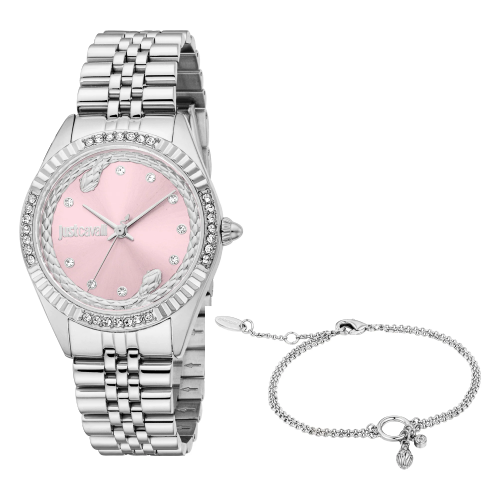 Just Cavalli Vittoria Glam Silver Stainless Steel Bracelet