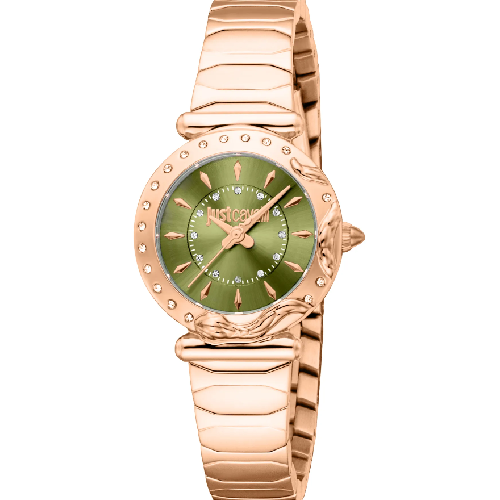 Just Cavalli Stella Snake Rose Gold Stainless Steel Bracelet
