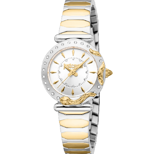 Just Cavalli Stella Snake Two Tone Stainless Steel Bracelet