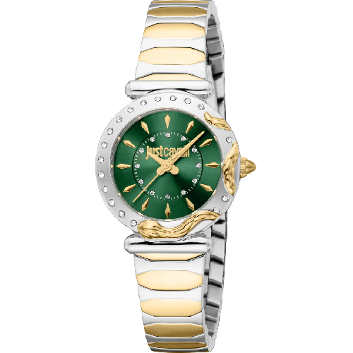 Just Cavalli Stella Snake Two Tone Stainless Steel Bracelet