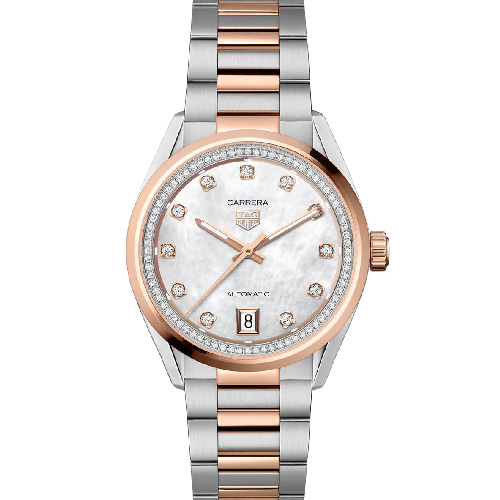 TAG Heuer Carrera Date Automatic Two Tone Stainless Steel Bracelet