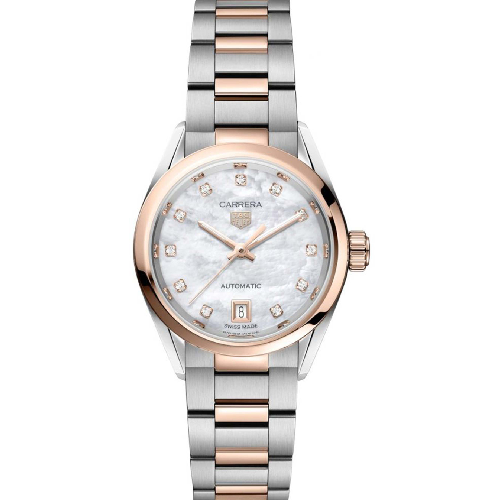 TAG Heuer Carrera Date Automatic Two Tone Stainless Steel Bracelet
