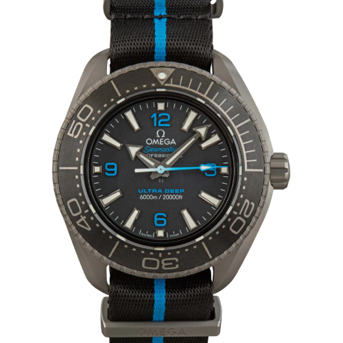 Omega Seamaster Planet Ocean 6000M 45.5 mm, titanium on NATO strap