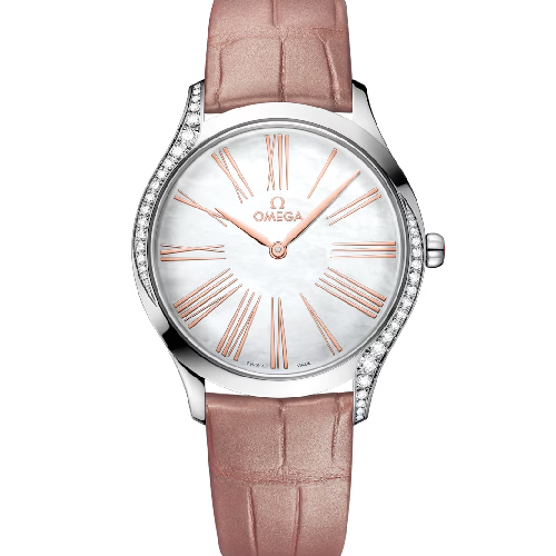 Omega De Ville Trésor 36 mm, Steel on Leather Strap