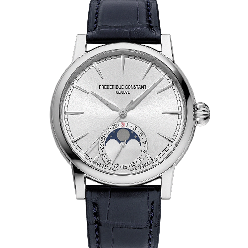 FREDERIQUE CONSTANT Manufacture Classic Moonphase Date Blue Leather Strap