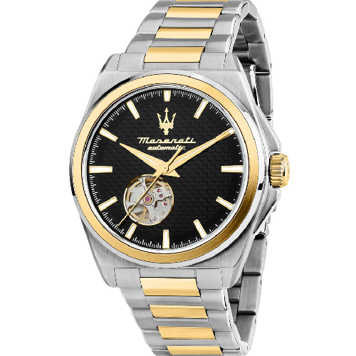 Maserati Velocita Automatic Two Tone Stainless Steel Bracelet