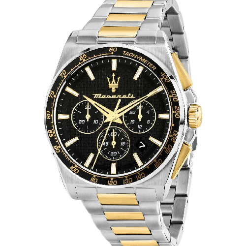 Maserati Velocita Chronograph Two Tone Stainless Steel Bracelet