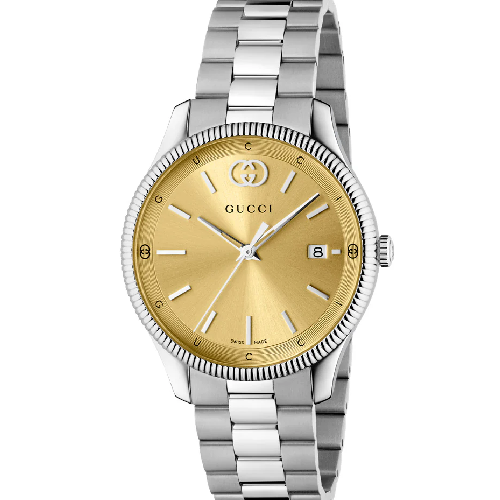 GUCCI G-Timeless 38 mm Silver Stainless Steel Bracelet