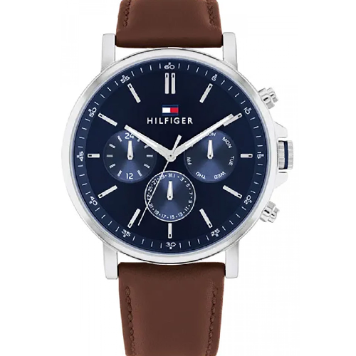 Tommy Hilfiger Tyson Brown Leather Strap