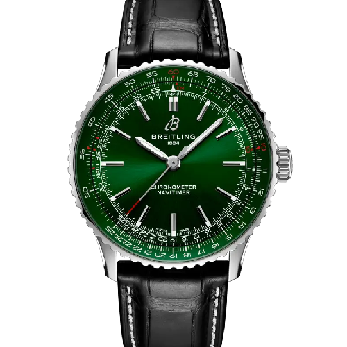 Breitling Navitimer Automatic 41 Black Leather Strap