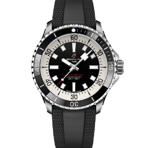 Breitling Superocean Automatic 42 Black Rubber Strap