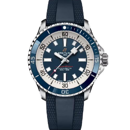 Breitling Superocean Automatic 42 Blue Rubber Strap