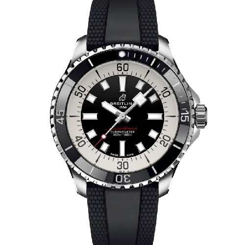 Breitling Superocean Automatic 44 Black Rubber Strap
